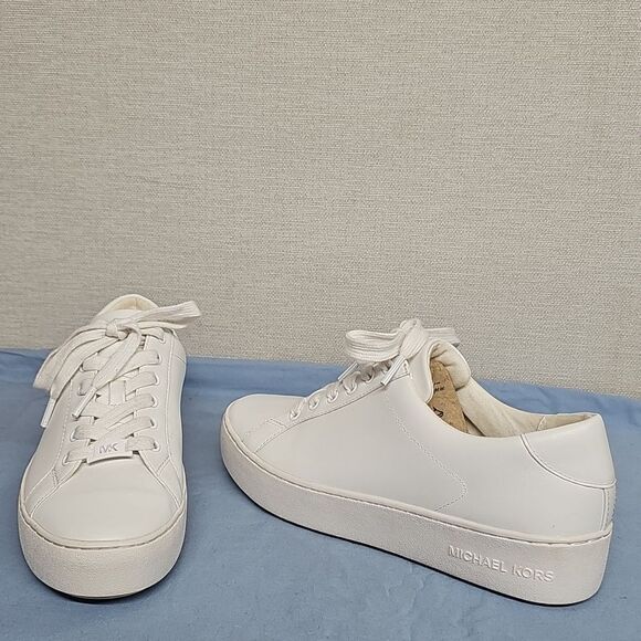 MICHAEL KORS POPPY LEATHER SNEAKERS BFPM-06-218 - Picture 1 of 12